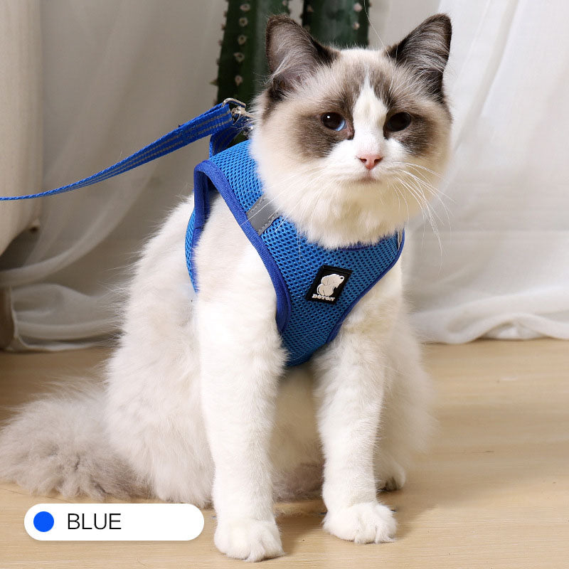 Escape-Proof Cat Harness & Leash – Adjustable Anti-Pull Vest