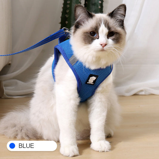 Escape-Proof Cat Harness & Leash – Adjustable Anti-Pull Vest