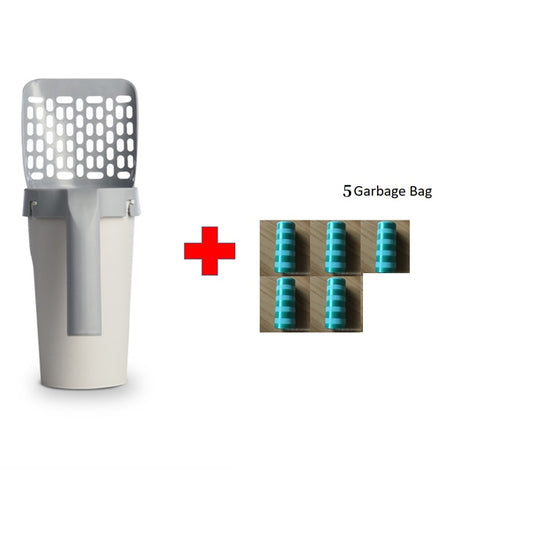 Cat Litter Scoop with Storage Box – Integrated Cleaning Set