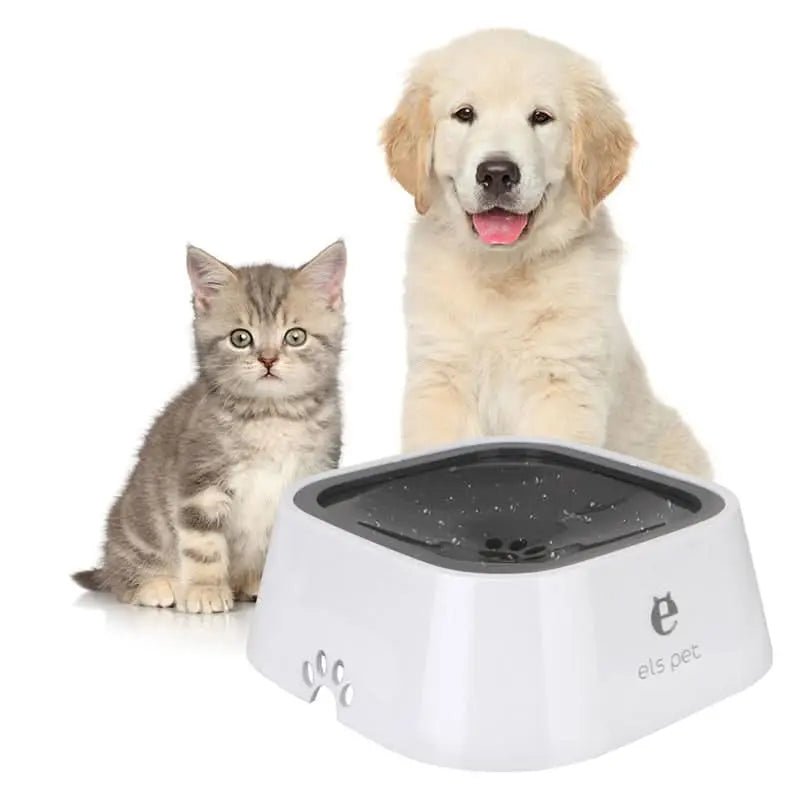 1.5L Anti - Spill Floating Water Bowl for Cats & Dogs - 