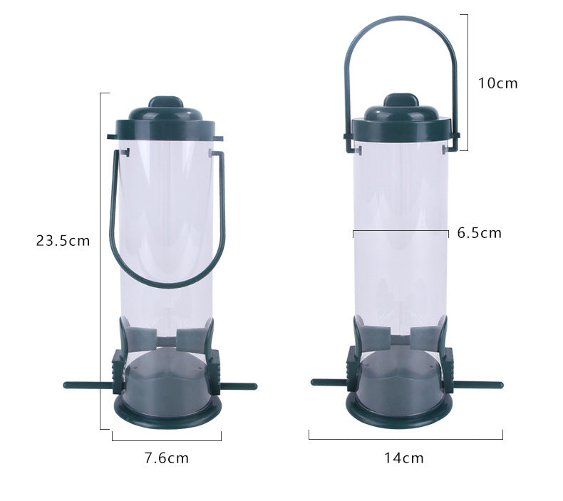 Hanging Bird Feeder for Garden | Plastic Outdoor Bird Food Dispenser