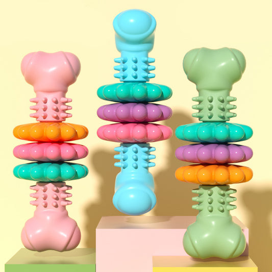 Dog Chew Toy Bone – Teeth Cleaning & Indestructible TPR