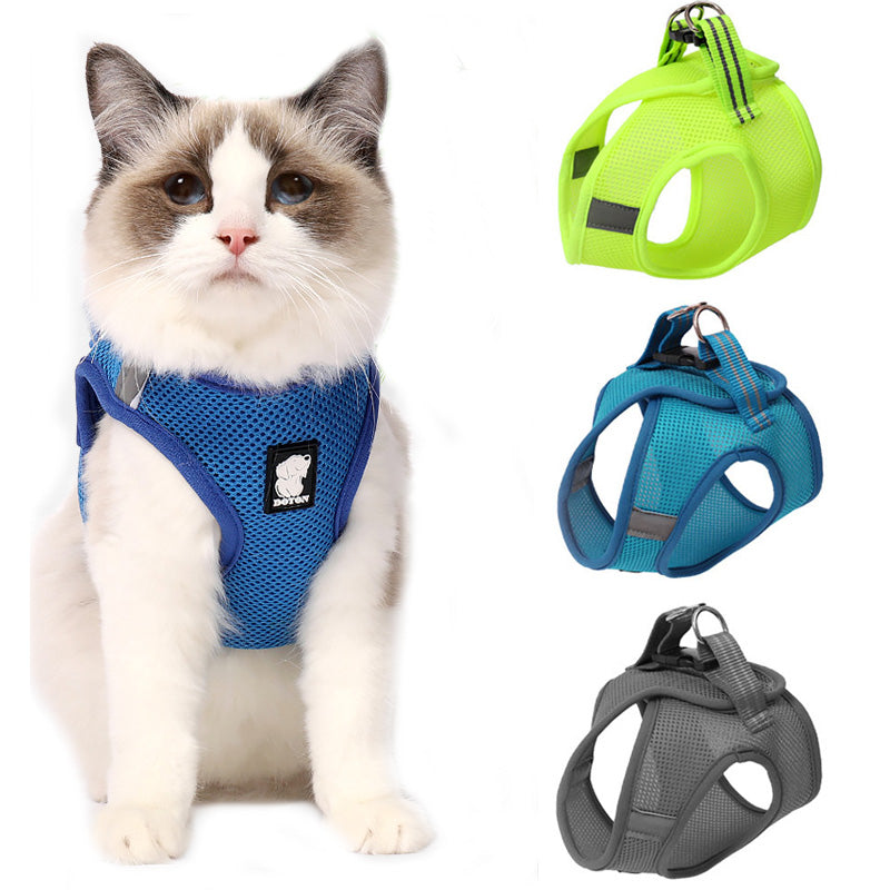 Escape-Proof Cat Harness & Leash – Adjustable Anti-Pull Vest