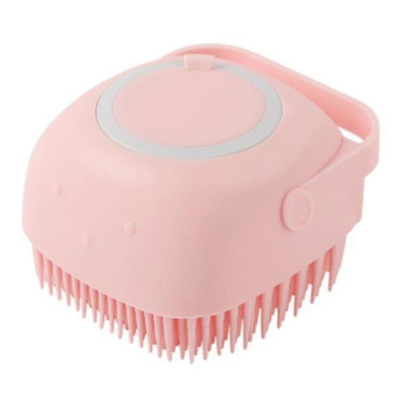 Silicone Pet Bath Brush with Shampoo Dispenser