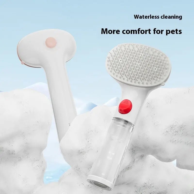 3 in 1 Pet Steam Brush – Self Cleaning Grooming Comb - 