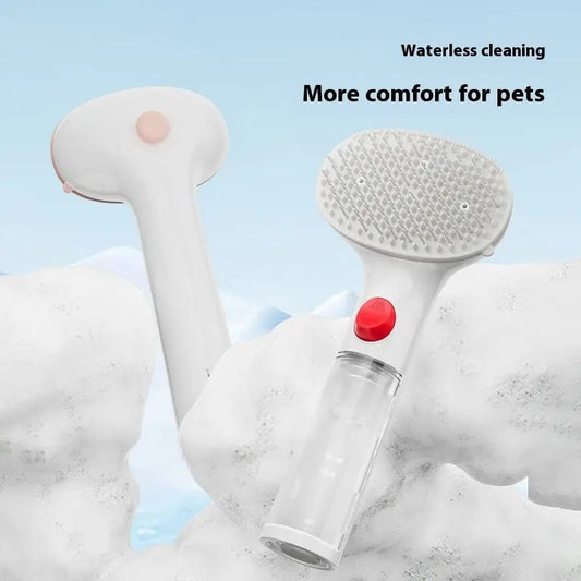 3 in 1 Pet Steam Brush – Self Cleaning Grooming Comb - 