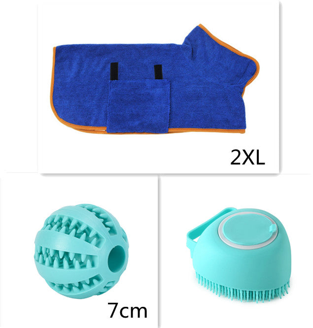 Silicone Pet Bath Brush with Shampoo Dispenser