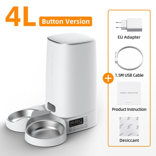 4L Automatic Cat Feeder – Smart WiFi Pet Food Dispenser - 