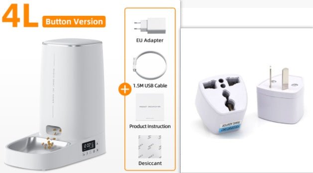 4L Automatic Cat Feeder – Smart WiFi Pet Food Dispenser - 