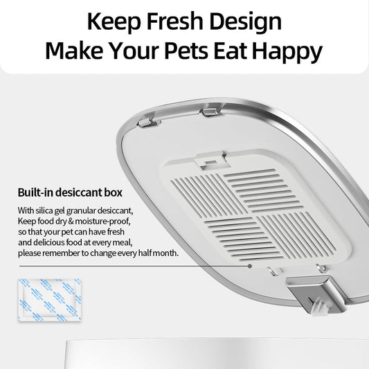 4L Automatic Cat Feeder – Smart WiFi Pet Food Dispenser - 