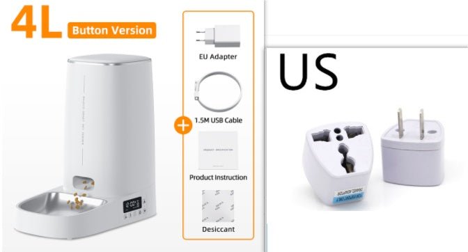 4L Automatic Cat Feeder – Smart WiFi Pet Food Dispenser - 