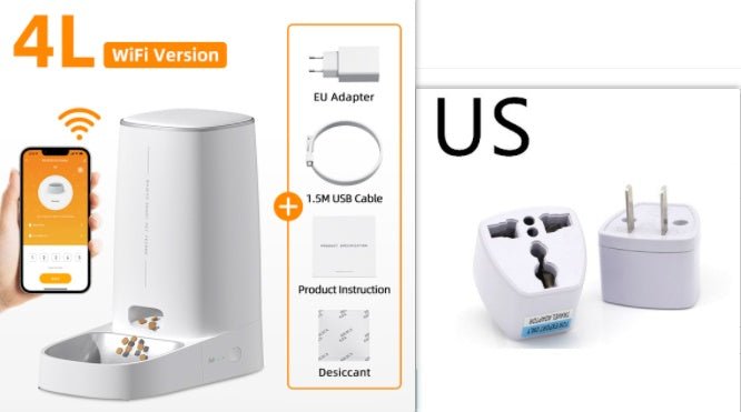 4L Automatic Cat Feeder – Smart WiFi Pet Food Dispenser - 