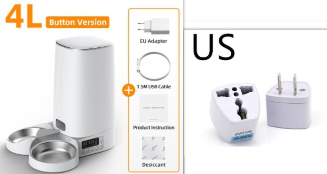 4L Automatic Cat Feeder – Smart WiFi Pet Food Dispenser - 