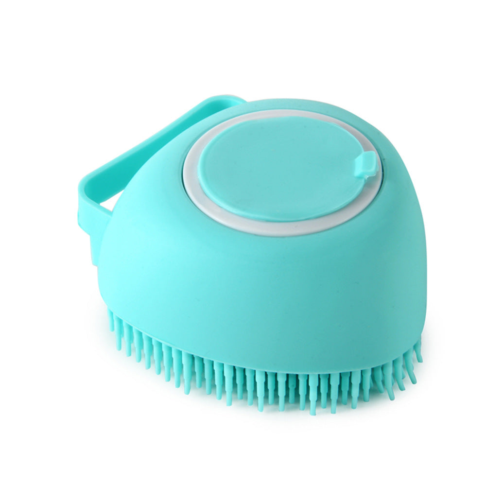 Silicone Pet Bath Brush with Shampoo Dispenser
