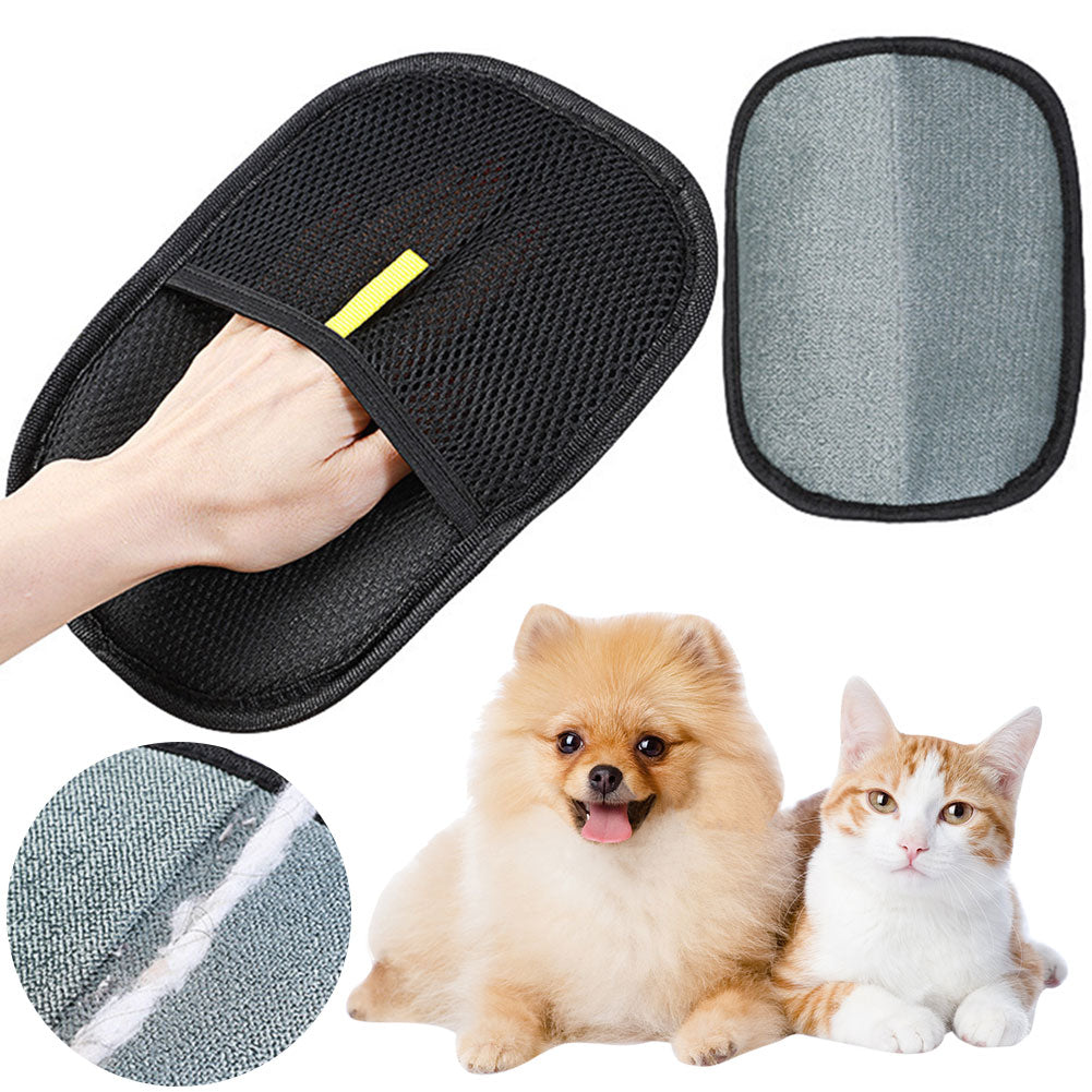 Pet Hair Remover Glove – Deshedding Brush for Dogs & Cats
