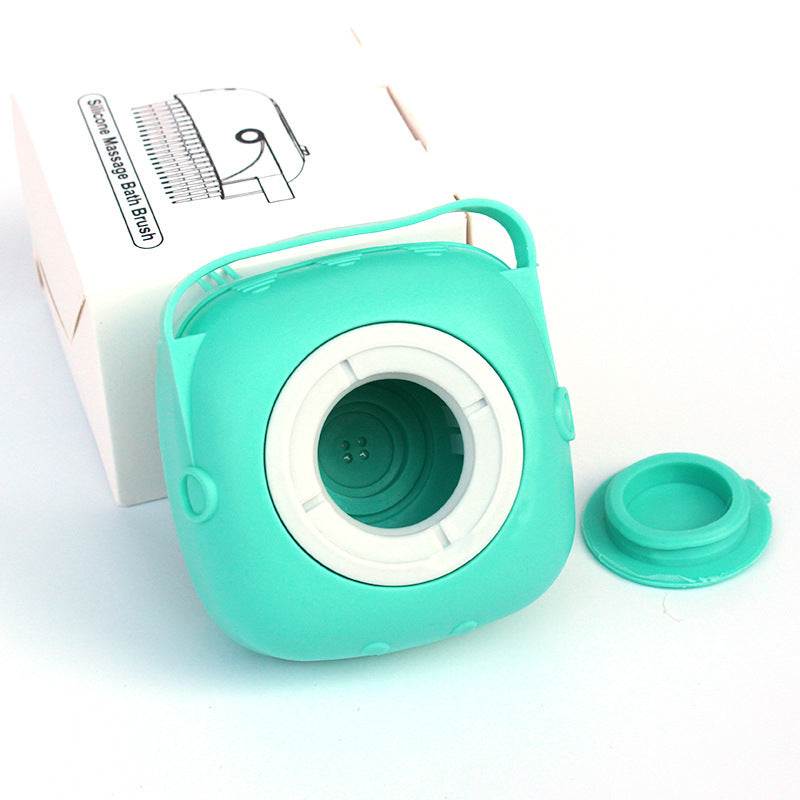 Silicone Pet Bath Brush with Shampoo Dispenser