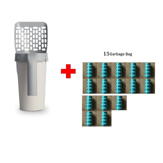 Cat Litter Scoop with Storage Box – Integrated Cleaning Set