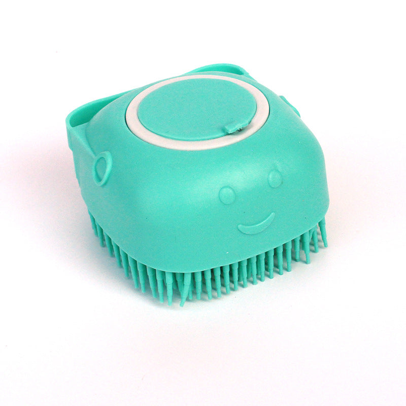Silicone Pet Bath Brush with Shampoo Dispenser
