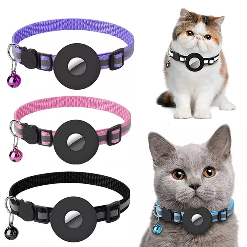 Reflective Waterproof AirTag Collar for Cats & Dogs