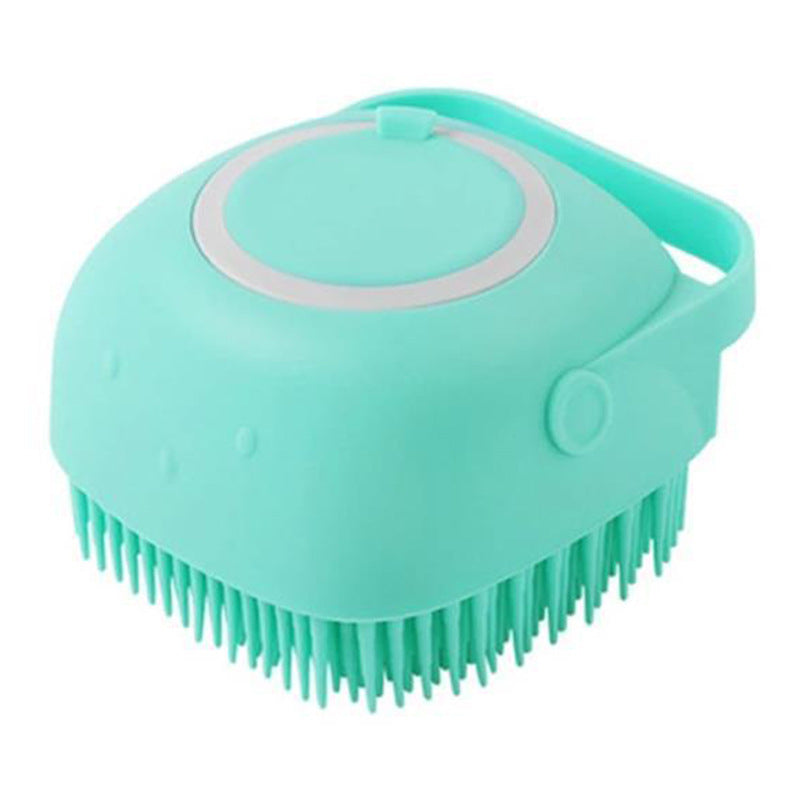 Silicone Pet Bath Brush with Shampoo Dispenser