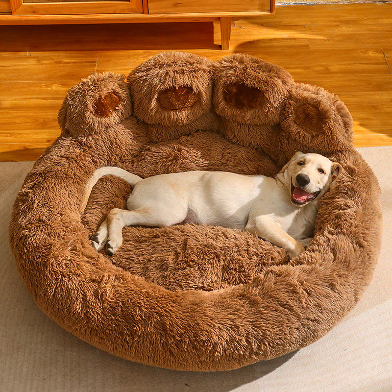 Warm Fleece Dog Bed for Medium & Large Dogs | Soft Sofa Mattress