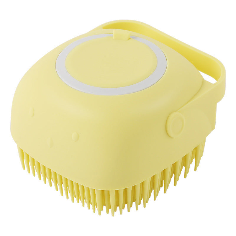 Silicone Pet Bath Brush with Shampoo Dispenser