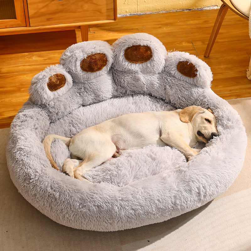 Warm Fleece Dog Bed for Medium & Large Dogs | Soft Sofa Mattress