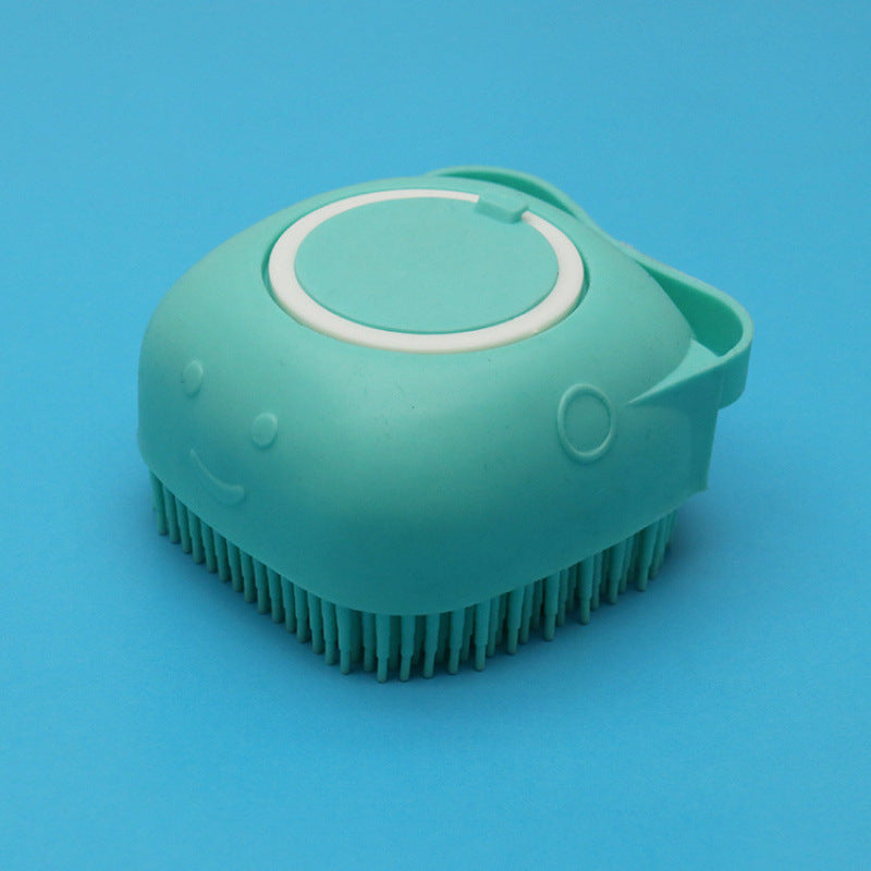 Silicone Pet Bath Brush with Shampoo Dispenser