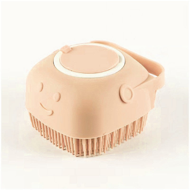 Silicone Pet Bath Brush with Shampoo Dispenser