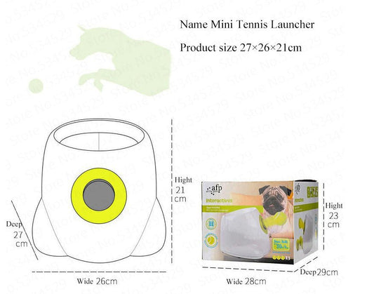 Dog Pet Automatic Interactive Ball Launcher - 