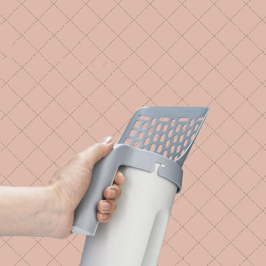 Cat Litter Scoop with Storage Box – Integrated Cleaning Set