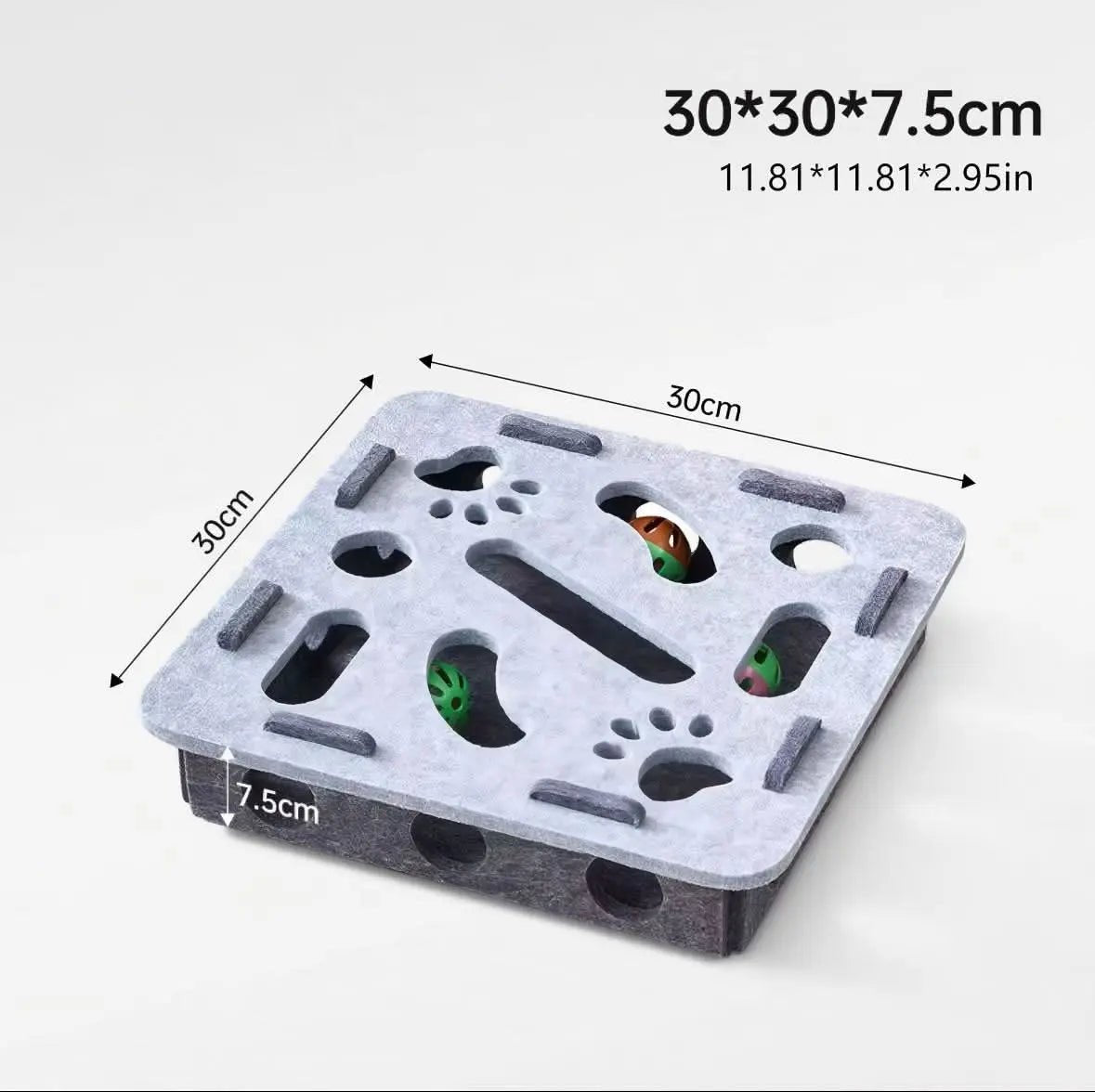 Interactive Cat Puzzle Toy Indoor Maze & Bell Ball - 