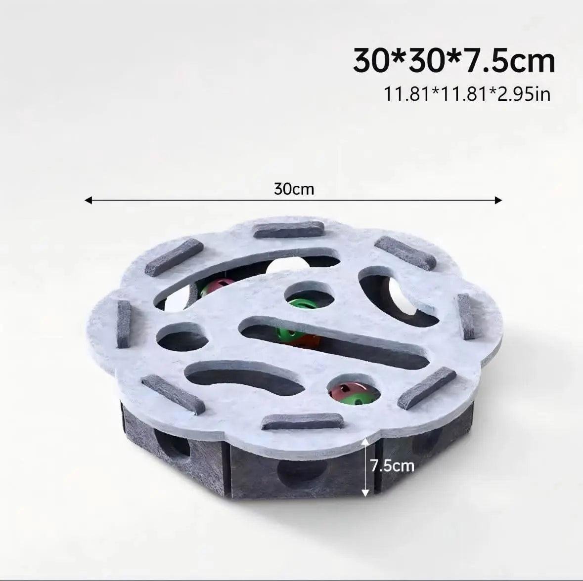 Interactive Cat Puzzle Toy Indoor Maze & Bell Ball - 