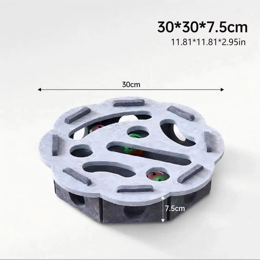 Interactive Cat Puzzle Toy Indoor Maze & Bell Ball - 