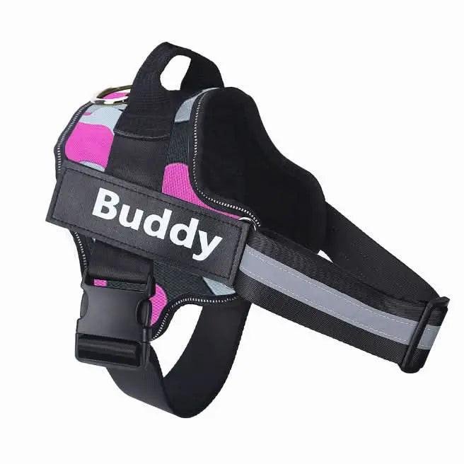 Personalized No - Pull Dog Harness Breathable & Reflective - 