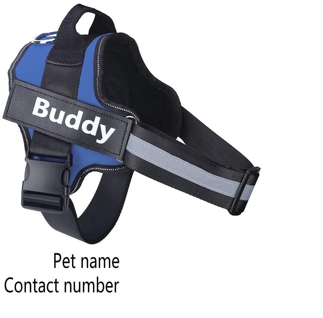 Personalized No - Pull Dog Harness Breathable & Reflective - 