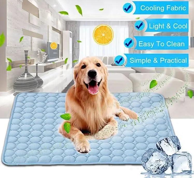 Pet Dog Cat Ice Silk Cold Nest Pad For Cooling In Summer - 