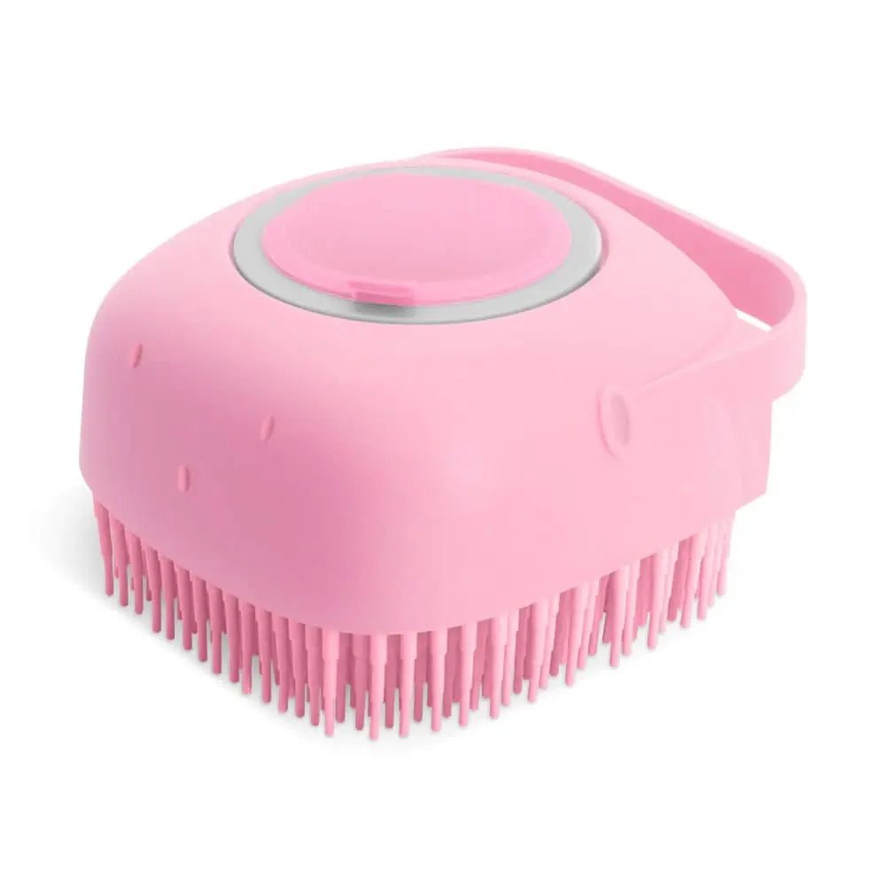 Pet Shampoo Massage Brush Soft Silicone Grooming Tool - 