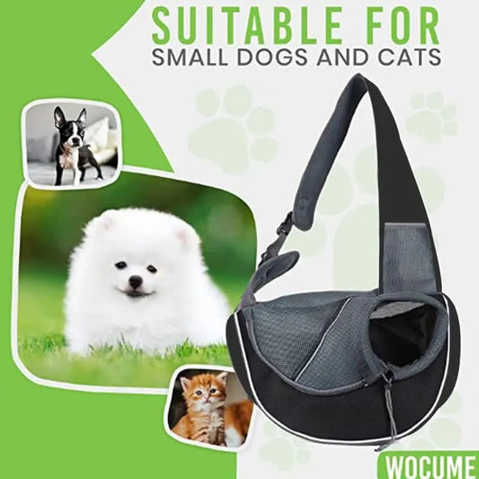 Portable Pet Carrier Bag for Dogs & Cats Crossbody Pet Bag - 