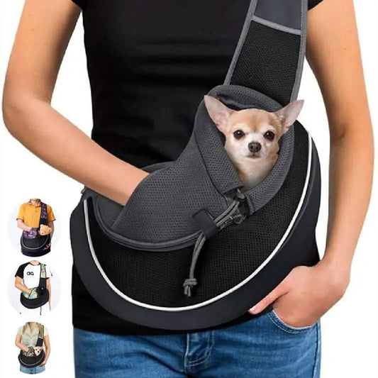 Portable Pet Carrier Bag for Dogs & Cats Crossbody Pet Bag - 