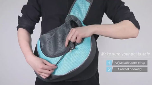 Portable Pet Carrier Bag for Dogs & Cats Crossbody Pet Bag.