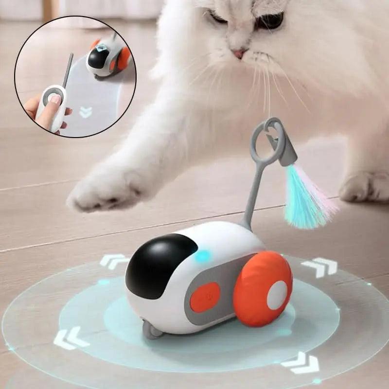 Remote Control Interactive Cat Car Toy USB Rechargeable - 